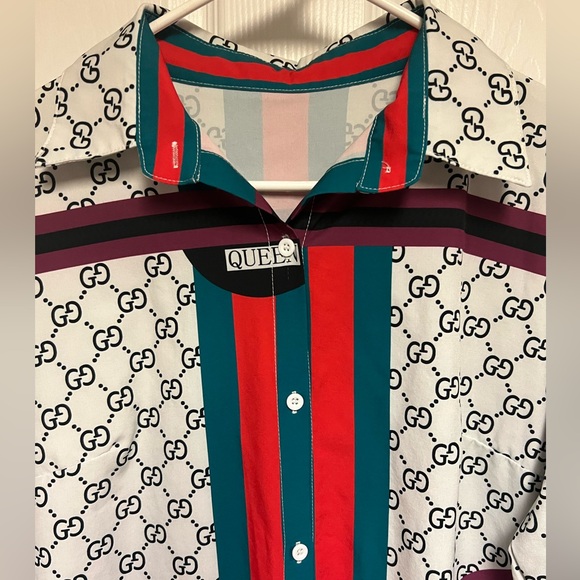 Classy Double G Shirt Dress XL - Picture 2 of 4